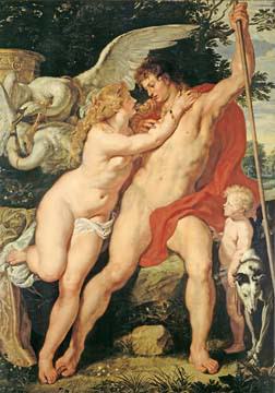 Venus und Adonis von Peter Paul Rubens