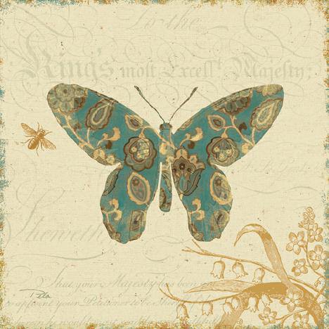 Natures Pattern II in Blue von Alain Pelletier