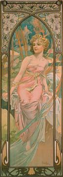 Das Erwachen des Morgens von Marie Alphonse Mucha