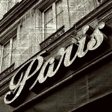 Newsprint Paris von Marc Olivier