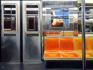 NYC Subway Reflections von Michael Schuh