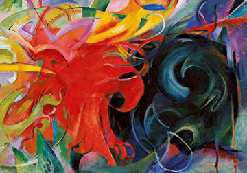 Kämpfende Formen von Franz Marc