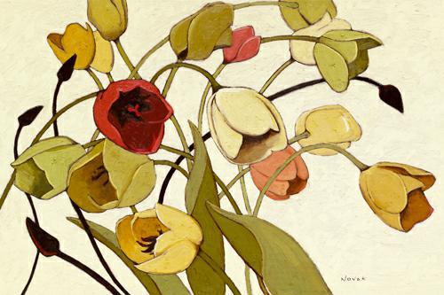 Tulip Toss von Shirley Novak