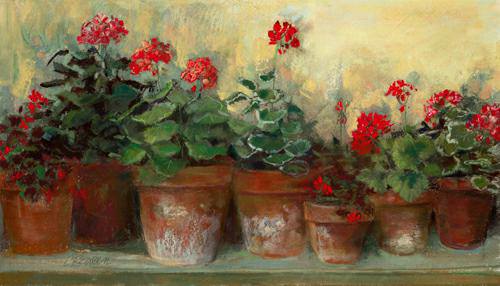 Kathleenes Geraniums von Carol Rowan
