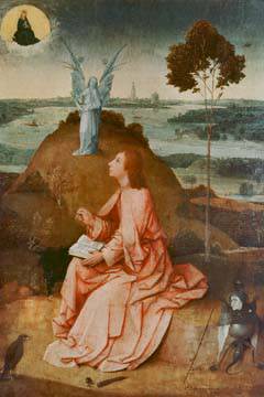 Johannes auf Patmos von Hieronymus Bosch