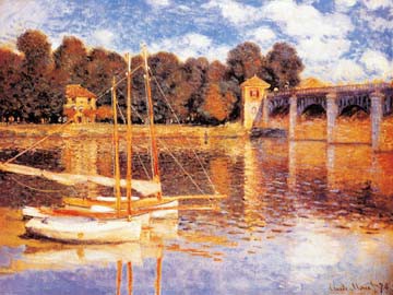 Die Brücke von Argenteuil von Claude Monet