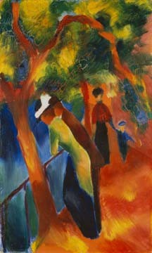 Sonniger Weg von August Macke