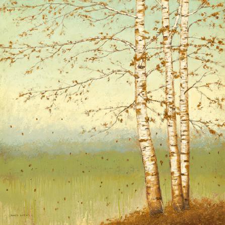 Golden Birch II with Blue Sky von James Wiens