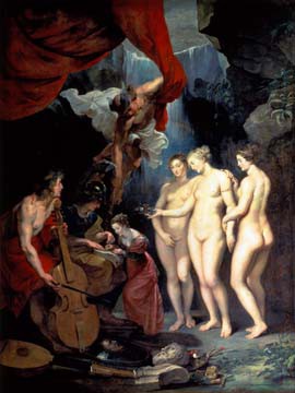 Die Erziehung der Maria de' Medi von Peter Paul Rubens