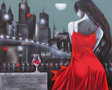Moon night in Megapolis von Ira Tsantekidou
