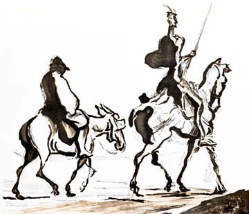 Don Quixote von Honoré Daumier