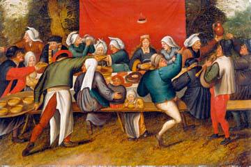 Hochzeitsmahl von Pieter d. J. Brueghel