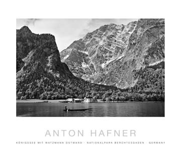 Fischerboot am Königssee von Anton Hafner