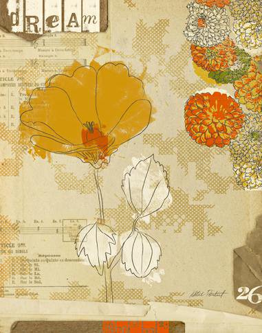 Collaged Botanicals II von Katie Pertiet