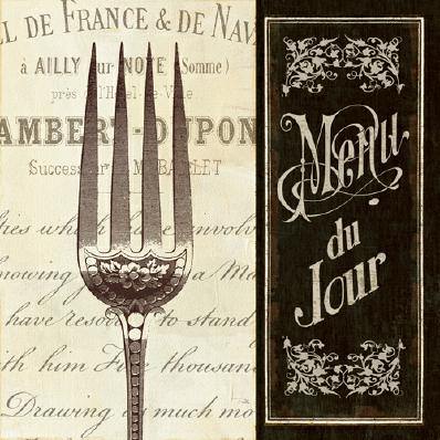 French Menu II von Pela Studio