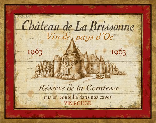 French Wine Labels I von Daphne Brissonnet