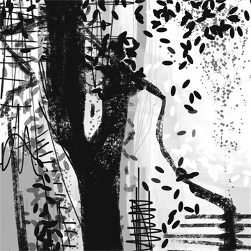 Black and White I von Birgit Busch