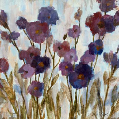 Abstracted Florals in Purple von Silvia Vassileva