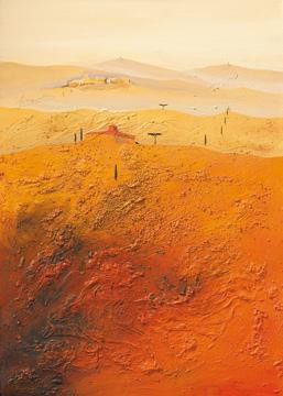 Mediterrane Landschaft 1 von Bernhard Gerner
