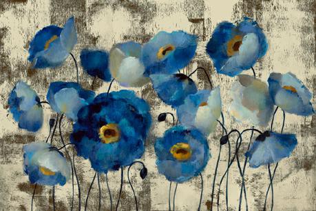 Aquamarine Floral von Silvia Vassileva
