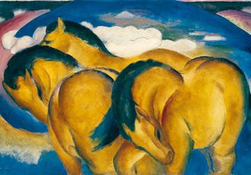 Die kleinen gelben Pferde von Franz Marc