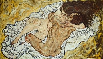 Die Umarmung von Egon Schiele