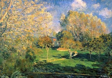 Der Garten von Monsieur Hoschéde von Alfred Sisley