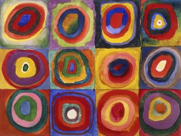 Farbstudie - Quadrate und... von Wassily Kandinsky