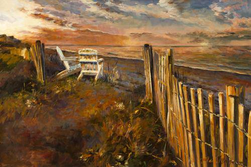 The Beach at Sunset von Marilyn Hageman