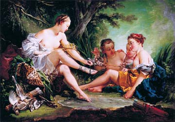 Diana nach der Jagd von Francois Boucher