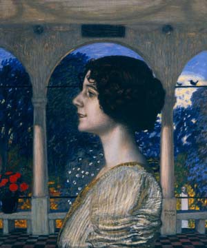Weibliches Portrait von Franz Von Stuck