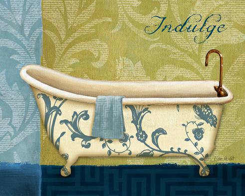 Blue Botanical Bath I von Lisa Audit