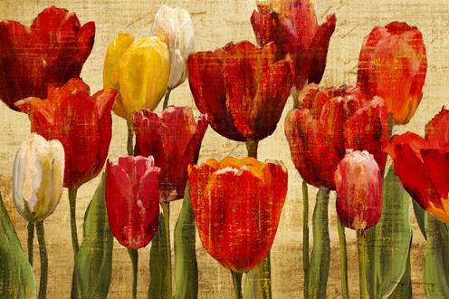 Tulip Fantasy on Cream von Marilyn Hageman
