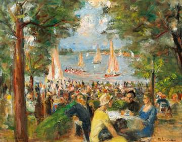 Gartenlokal an der Havel von Max Liebermann