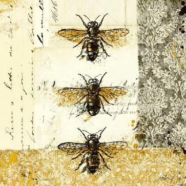 Golden Bees n Butterflies No. 1 von Katie Pertiet