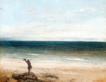 Le bord de mer à Palavas von Gustave Courbet