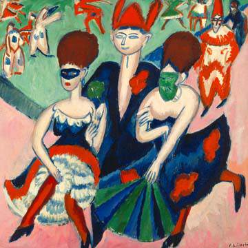 Maskentänzer von Ernst Ludwig Kirchner