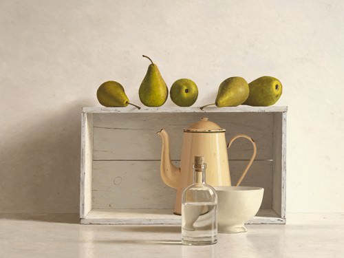 Five Pears on Box von Willem de Bont