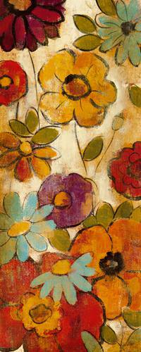 Floral Sketches on Linen I von Silvia Vassileva