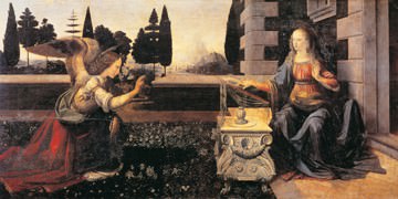 Die Verkündigung Mariae von Leonardo Da Vinci