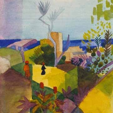 Landschaft am Meer von August Macke