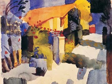 Haus im Garten von August Macke