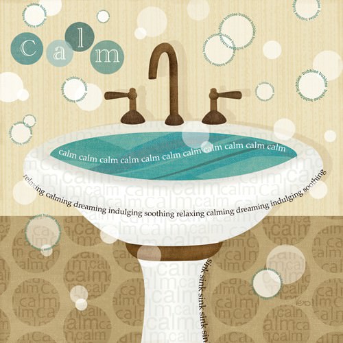 Dancing Bubbles I von Veronique Charron