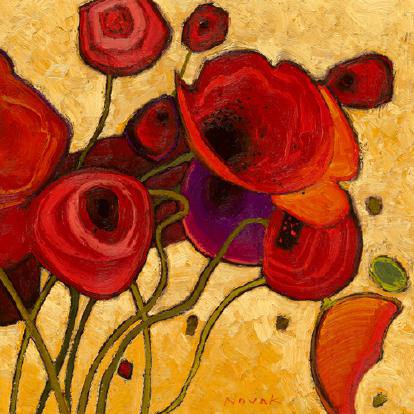 Poppies Wildly II von Shirley Novak