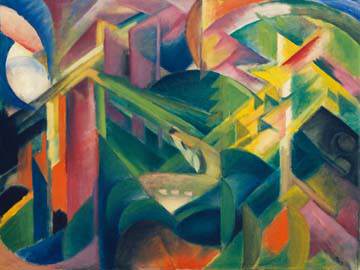 Reh im Klostergarten von Franz Marc