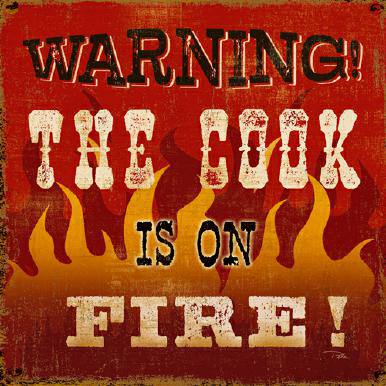The Cook is on Fire von Pela Studio