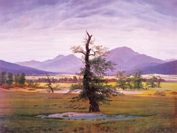 Der einsame Baum von Caspar David Friedrich