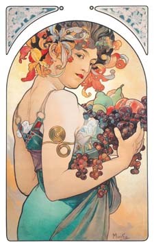 Obst von Marie Alphonse Mucha