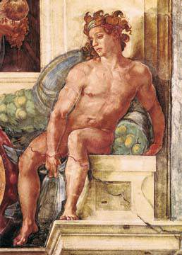 Die Erschaffung der Gestirne von Michelangelo