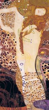 Wasserschlangen I von Gustav Klimt